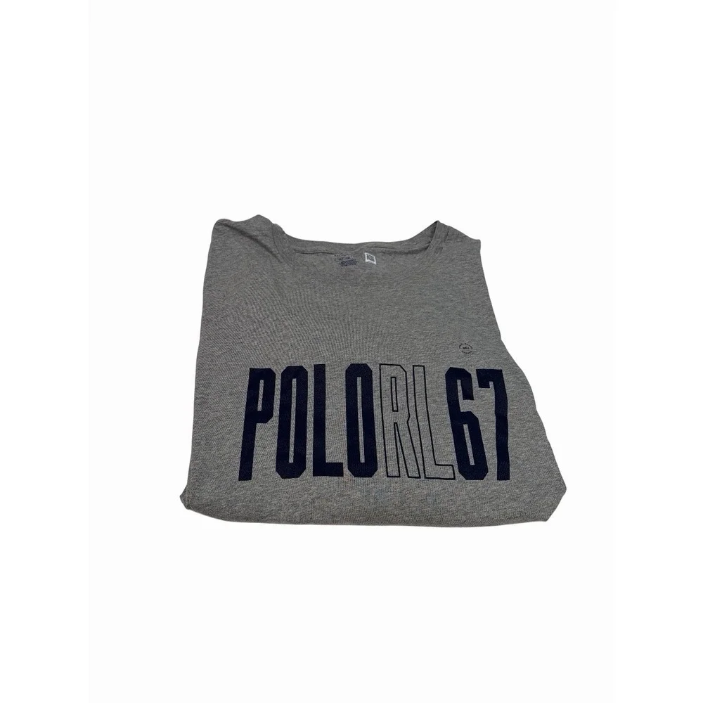 Polo Ralph Lauren M Print Shop Graphic Logo T-Shirt Grey 4XLT NWT